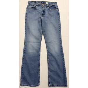 Levis 515 Bootcut Jeans Womens 8 Blue Light Wash Mid Rise Stretch Denim 32x31